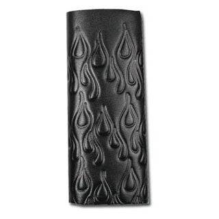  Hair Glove 8 Embossed Flames Leather Hair Accessory 