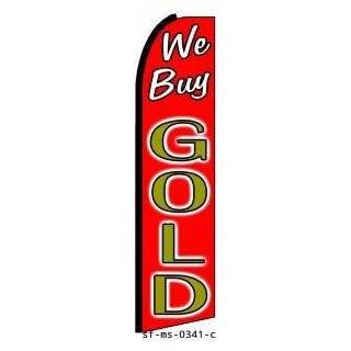  We Buy Gold Swooper Feather Flag