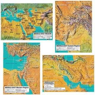  Paper Middle East Wall Map   48 x 31