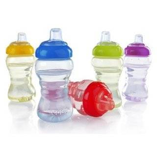 Nuby BPA FREE No spill Sippy Gripper Cup 10 Oz 2 pk   boy colors