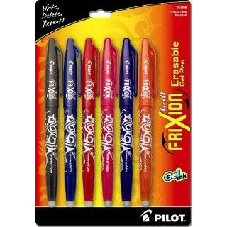 Pilot FriXion Ball Pen, Erasable Gel Ink, Fine Point, Assorted Colors 