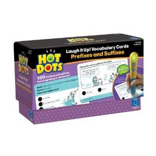   Hot Dots Laugh It Up Vocabulary Cards, Prefixes And Suffixes (2735