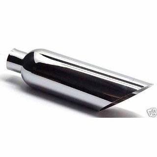  Exhaust Tips Chrome Plated 6 X 18 Af 2.5 Inlet Automotive