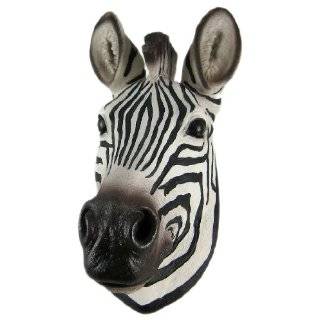 African Zebra Head Mount Wall Statue Mini Bust