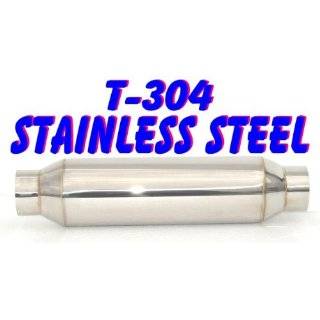   T304 Stainless Steel Glass Pack Hi Performance RESONATOR 2.25 ID