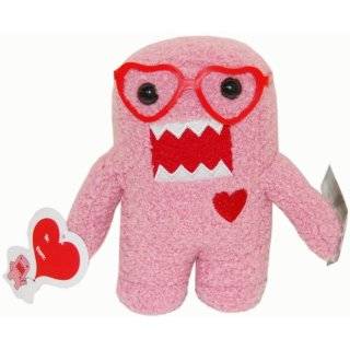   Plush Figure Valentines Day NERD Heart Glasses Domo Pink Toys & Games