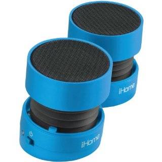  iHome Rechargeable Mini Speakers (Black & Grey)  