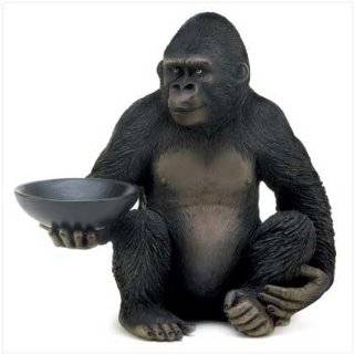  Home Decor Sculpture Gorilla Ape Tray Serving Statue 