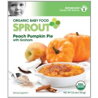 Sprout Organic Baby Food, Stage 3, Peach Pumpkin Pie with Graham, 5.5 