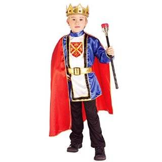  King Red Child Toddler Baby Infant Royalty Costume Deluxe Royal King 
