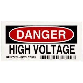  High Voltage Danger Warning sign sticker decal 5 x 5 
