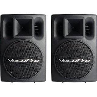 VocoPro PV 802 (PAIR) Professional Stereo 400W Powered Vocal Speakers