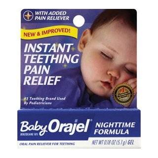 Baby Orajel Fast Teething Pain Relief, Nighttime Formula, Gel