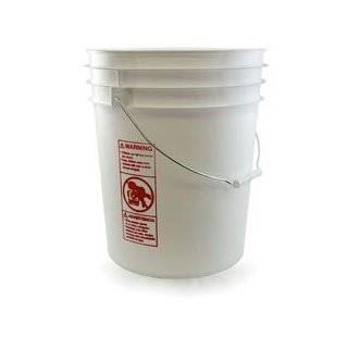   14 Food Grade White 5 gal. plastic pails without lids