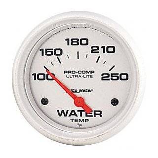   Meter 4337 Ultra Lite Short Sweep Electrical Water Temperature Gauge