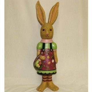  Resin Easter Bunny Rabbit Pair 9 Inch
