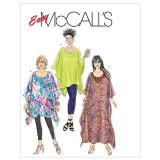 McCalls Patterns M6125 Misses / Womens Top, Tunic and Caftan, Size 