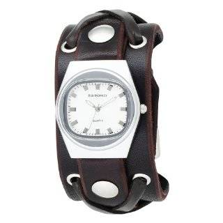 Red Monkey Designs Unisex RM666 XA4 X Strap 4 Brown Leather White Dial 