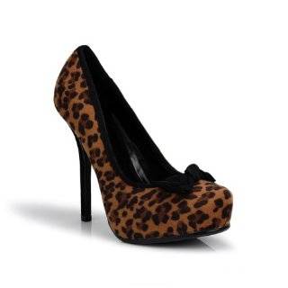  Breckelles Nicole 15 Leopard Women Platform Pumps Shoes