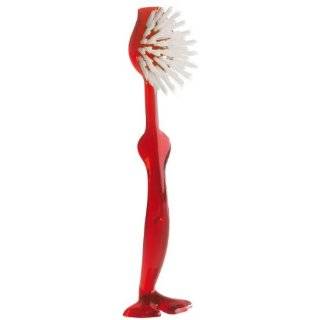 Koziol,Tim 5043536 Red Dish Brush which Stands On Its Own Feet, 2X2 