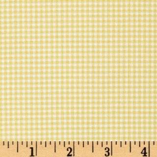 44 Wide Michael Miller Tiny Gingham Citron Fabric By The Yard