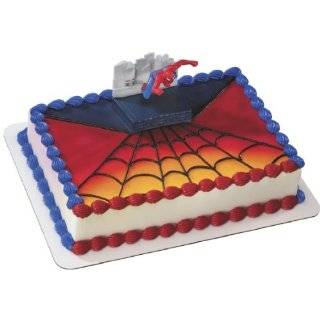 Spiderman Birthday Greeting Cake Topper