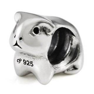   Product. 925 Sterling Silver Guinea Pig European Bead Charm. 100%