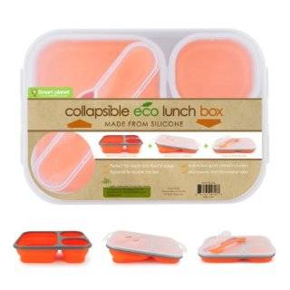   Eco Silicone Collapsible Lunch Box, Blue 