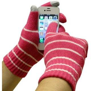 Text Gloves   Pair of Texting Glove For Touch Screen Phones (Pink 