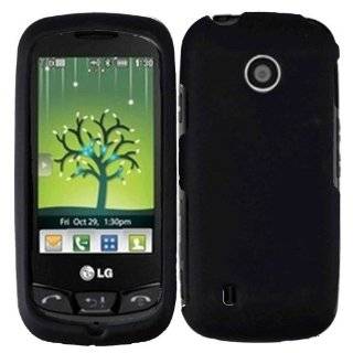 Black Hard Case Cover for LG Beacon MN270 Attune UN270