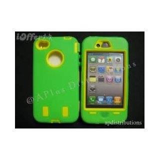   and 4g Defender Style case(BRIGHT GREEN / YELLOW) + By SportyGigabite