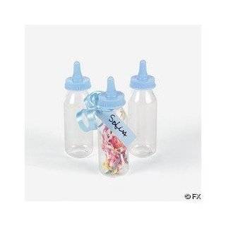    5 Inch Small Clear Fillable Baby Bottles   Blue (6 Count) Baby