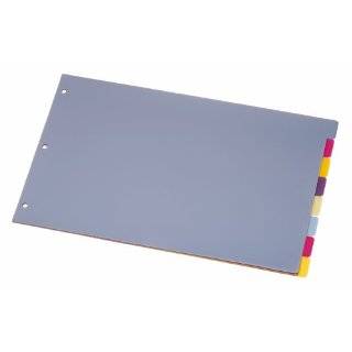 TOPS Cardinal 11x17 Inch Poly Dividers, 8 Tab, Multi Color, (84251)