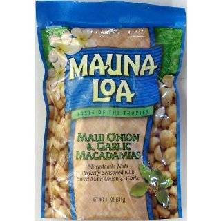 Mauna Loa Macadamias, Maui Onion & Garlic, 4.5 Ounce Containers (Pack 