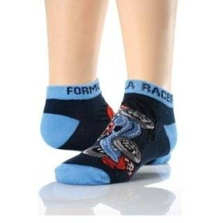Kids / Childrens Boys Formula Car Racer Design Trainer Socks (Pack of 