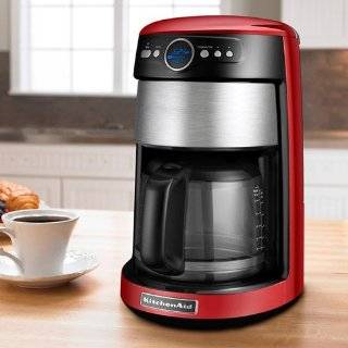 KitchenAid 14 Cup Glass Coffee Maker Empire Red
