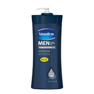  Vaseline Men Lotion, Body & Face, Extra Strength, 10 oz 