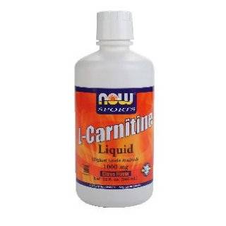 Now Foods L Carnitine Liquid, Citrus Flavor, 1000mg, 32 Ounce Bottle