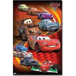 Cars 2   Disney/Pixar Movie Poster (Glow In The Dark) (Size 24 x 36 