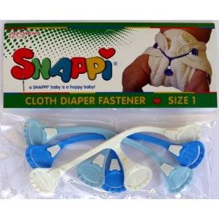 Snappi Cloth Diaper Fasteners   Pack of 3 (Light Blue, Bright Blue 