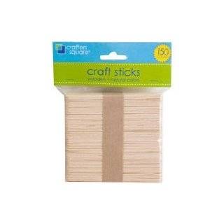 Natural Wooden Craft Popsicle Treat Sticks 150 Count