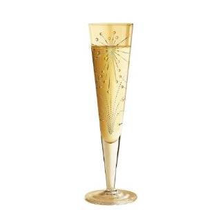   Gold Silver Champagne Flute w/ Napkin in Gift Box