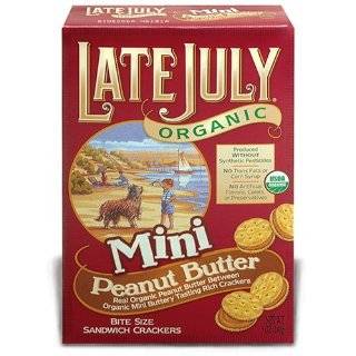 Late July Organic Peanut Butter Sandwich Crackers, 1.3 Ounce Pouches 