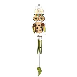   Critters by McKenzie Kae Wind Chime, 20 Inch Long, Life is a HOOT Owl