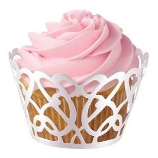 Wilton Swirl Cupcake Wraps, 18Pack   Pearl White