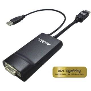 Accell UltraAV B087B 002B DisplayPort / DVI D Dual Link Adapter (Black 