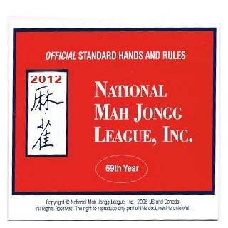 National Mah Jongg League Scorecard 2012
