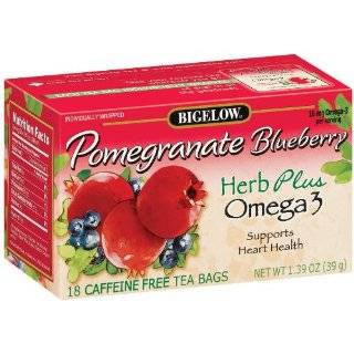 Bigelow Tea, Herb Plus Wild Blueberry Acai, 18 Count Tea Bags (Pack of 