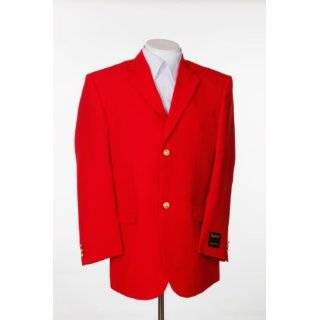 New Mens Red Blazer   Three Button, Single Breasted Suit Jacket   High 