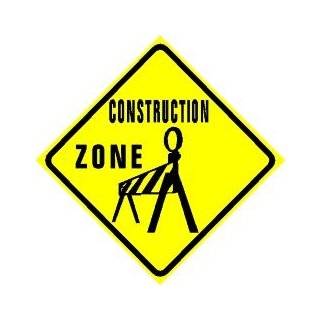  MEN WORKING CAUTION road construction sign